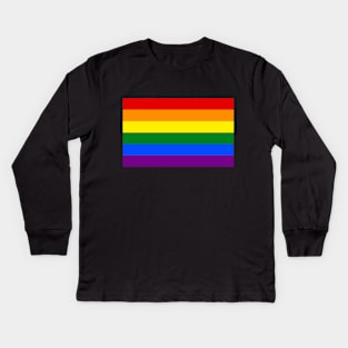 Gay Flag Kids Long Sleeve T-Shirt